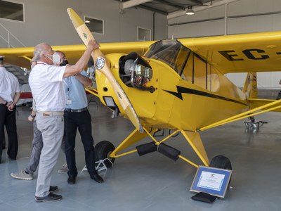 L'aparell és a les mans de l'aeroclub lleidatà des de l'any 1949.