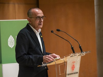 Miquel Pueyo, en un moment de la seva intervenció..