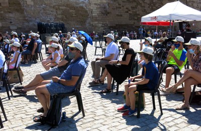 La tinent d'alcalde Sandra Castro i el regidor Jaume Rutllant han assistit a la festa d'Afanoc.