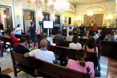 L'acte de presentació del Pla ha comptat amb una nodrida representació de la societat econòmica de Lleida.