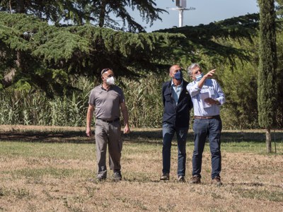 Revés ha mostrat a l'alcalde les tasquest de manteniment que es duen a terme a Les Basses.