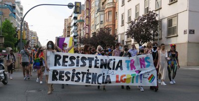 Els manifestants han iniciat l'itinerari a la plaça Ricard Viñes.