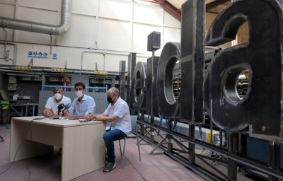 El primer conjunt de lletres LLEIDA s’ubicarà a finals de setembre a la pl. de Ramon Berenguer IV, davant l'estació de ferrocarril.