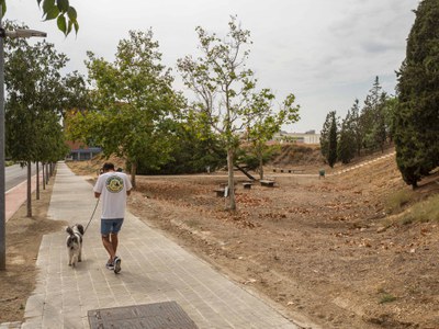 Aquest espai dels Jardins Francesc Solana acollirà el parc per a gossos.