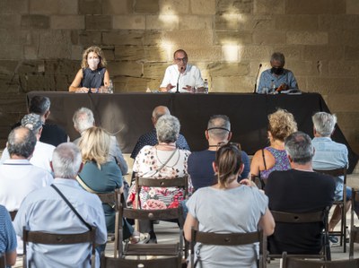 Un moment de la intervenció del paer en cap.