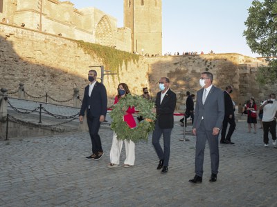 La Seu Vella de Lleida ha estat aquesta tarda l’escenari de l’acte institucional unitari de celebració de la Diada Nacional de Catalunya a Lleida.