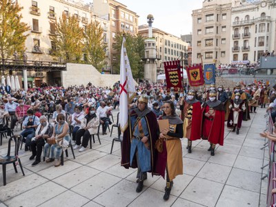 El moment de l'entrada de les comparses cristianes.