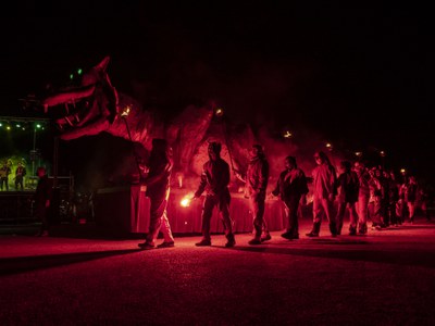 El Marraco no ha volgut perdre's la Gran Nit de Foc.