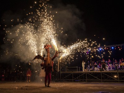 La Gran Nit de Foc ha omplert de pólvora el campus de Cappont.