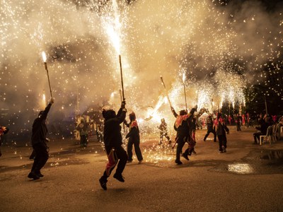 Les colles de diables han recuperat el Correfoc a les Festes de Tardor.