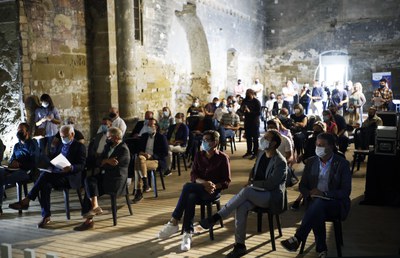 L’acte de presentació de 'Cuina de l’Horta, vins de Ponent’ s’ha fet al castell dels Templers a Gardeny.