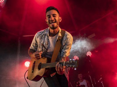 La banda de música de Lleida Vernal ha actuat aquest dimarts en el marc de les Festes de la Tardor.