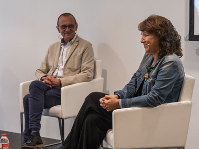 Miquel Pueyo i Anna Erra han segellat avui la col·laboració entre Lleida i Vic en l'àmbit firal.