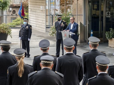 Miquel Pueyo: “La Guàrdia Urbana de Lleida excel·leix per la seva proximitat i sensibilitat cap a la ciutadania, per la seva professionalitat i volun….