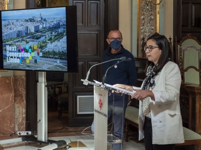 La portaveu del govern, Jordina Freixanet, ha relatat l'estat dels projectes NextGeneration a la Paeria.