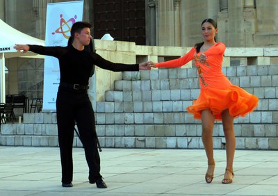 Alumnes de l'escola Dancescape han fet una exhibició de ball.