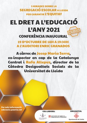 L’àrea d’Educació de l’Ajuntament de Lleida ha organitzat un seminari centrat en la segregació escolar a Lleida que aporten 5 mirades sobre el tema p….