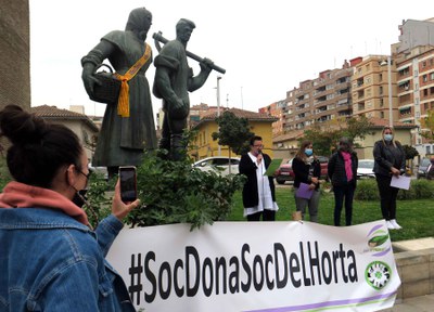 Dolors Comes es la presidenta del Grup de Dones de l'Horta de Lleida.