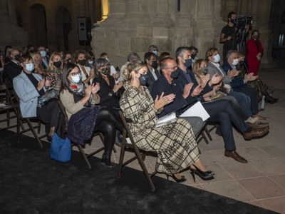 Una nodrida representació de regidors de la Paeria ha assistit a l'acte de la Seu Vella.