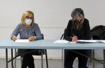 Reunió del Plenari del Consell Municipal de les Dones, que s'ha fet aquest dijous, al Centre Cívic del Centre Històric.