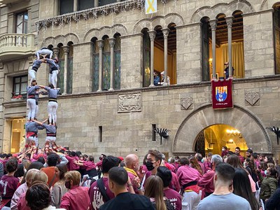 Tirallongues de Manresa ha estat la colla convidada a la Diada castellera.