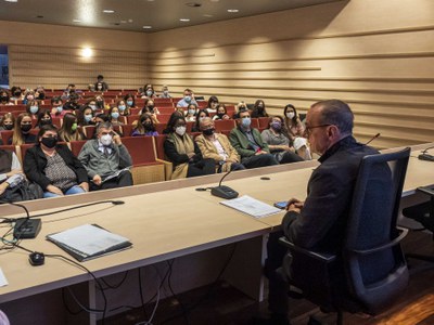 La presentació del programa Technovation Girls ha tingut lloc a l'Auditori del Parc Científic de Gardeny..