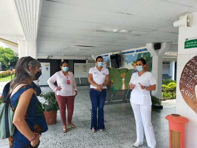 Sandra Castro també ha visitat l'hospital de salut mental de la ciutat.