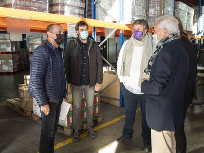 L'alcalde de Lleida Miquel Pueyo ha participat en la presentació de la 13a edició del Gran Recapte d'Aliments..