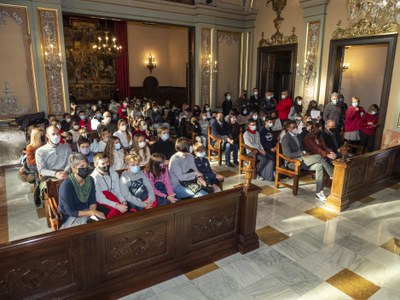 Els centres educatius implicats en el Plenari han assistit aquest divendres a l'acte de constitució.