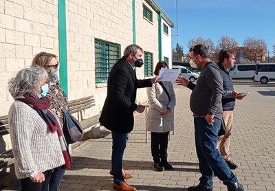 El regidor David Melé ha presidit l'acte que ha tingut lloc al Centre Especial de Treball.