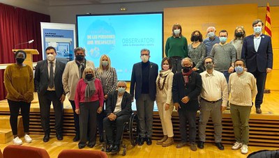 Al matí, a la Diputació, s'ha presentat l'Observatori de la discapacitat a Lleida.