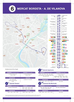 Itinerari de la línia L-6.