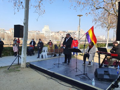 Josep Roigé ha intervingut en nom del col·lectiu gitano.