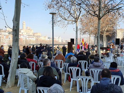 L'acte ha tingut lloc aquest matí amb motiu del Dia internacional en memòria de les víctimes de l'Holocaust.