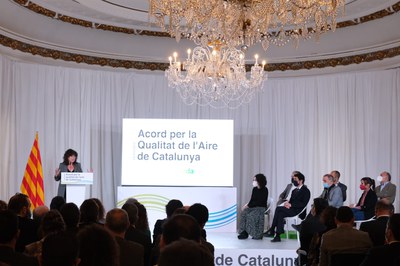 L'acord per la qualitat de l'aire s'ha presentat a Barcelona.