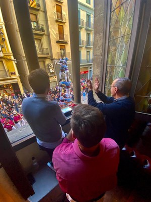 L'alcalde ha estat acompanyat pels regidors Ignasi Amor i Joan Ramon Castro.