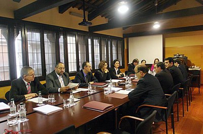 La reunió del Comitè Executiu de la FMC a la Paeria..