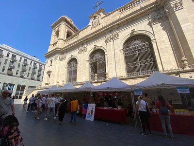 El Mercadet ha quedat instal·lat a la plaça de la Catedral.