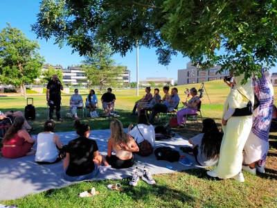 Durant tot el dia ha estat muntada una Hayma típica Sàharaui al campus universitari de Cappont i a la tarda s'hi han fet diverses activitats.