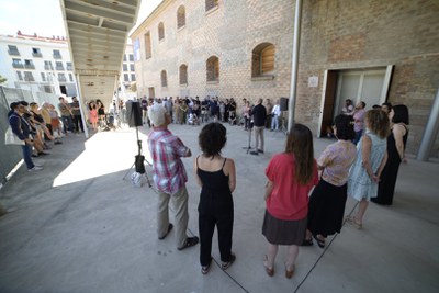 La presentació de les noves propostes de la Panera han tingut lloc aquest matí al pati d'entrada al centre d'art.