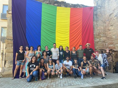 Celebració de l’acte institucional del 28 de juny de Colors de Ponent, la Paeria i la Diputació de Lleida, a l’antic Convent de Santa Clara.