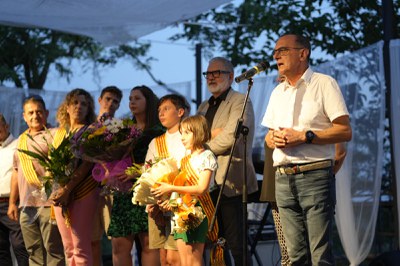 L'alcalde Miquel Pueyo ha presidit l'acte d'obertura de la Festa Major de Torres de Sanui.
