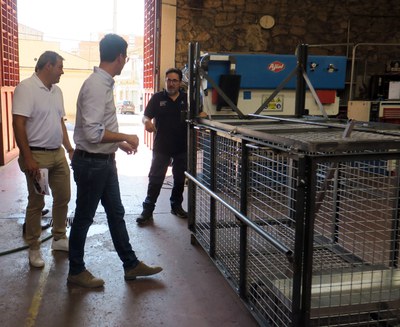 Postius ha assenyalat que el taller de soldadura de l'IMO està treballant un projecte pilot de gàbia per capturar porcs senglars a l’Horta de Lleida.