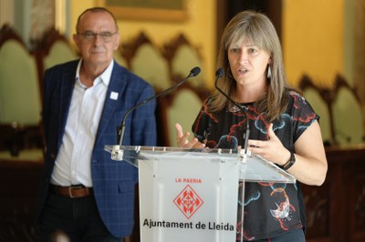 En representació del comitè activador de la Descomunal, ha parlat Amàlia Ametlló, de La Baldufa.