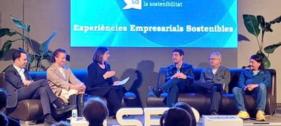 El president de Turisme de Lleida, Paco Cerdà, ha intervingut en la taula de debat sobre les experiències empresarials sostenibles.