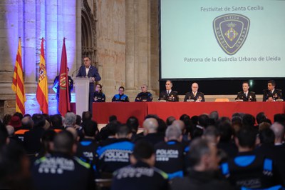 Miquel Pueyo anuncia la renovació íntegra dels uniformes de la Guàrdia Urbana de Lleida.