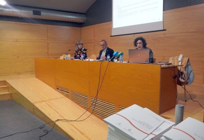 La presentació del 6è informe de l’Observatori de la Infància i l’Adolescència de Lleida s'ha fet a la sala Jaume Magre.