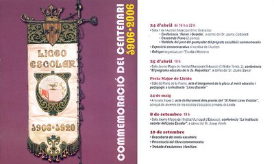 Programa d'actes.