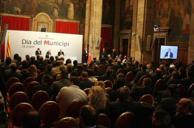 Pasqual Maragall ha presidit la celebració institucional del Dia del Municipi..