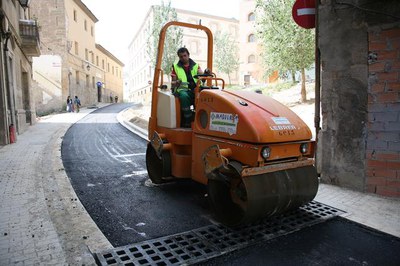 La propera setmana s'hi pintarà la senyalització horitzontal..